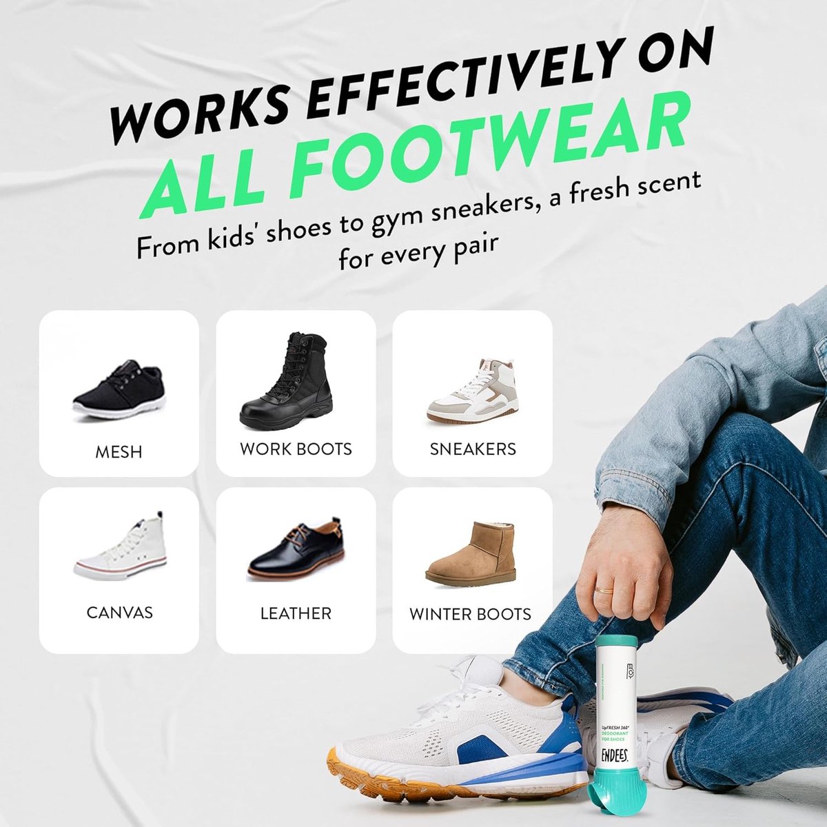Endees - UpFresh 360 - Sneaker Deodorant - 100 ml