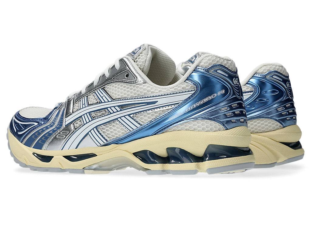 Asics Gel-Kayano 14 - Unisex - Cream Metallic Blau