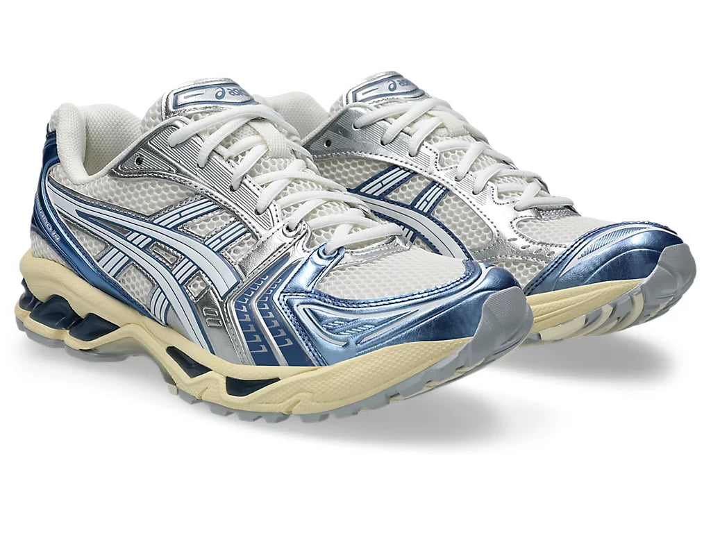 Asics Gel-Kayano 14 - Unisex - Cream Metallic Blau