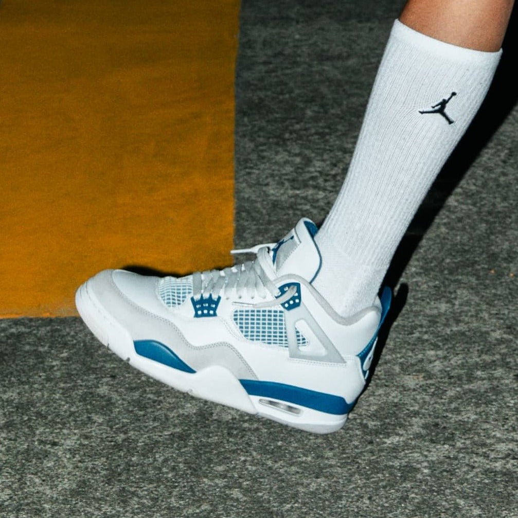 Air Jordan 4 Retro - Unisex - Military Blauw