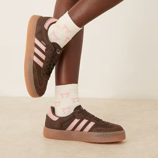 adidas Sambae - Dames - Dark Brown Wonder Mauve Gum M2