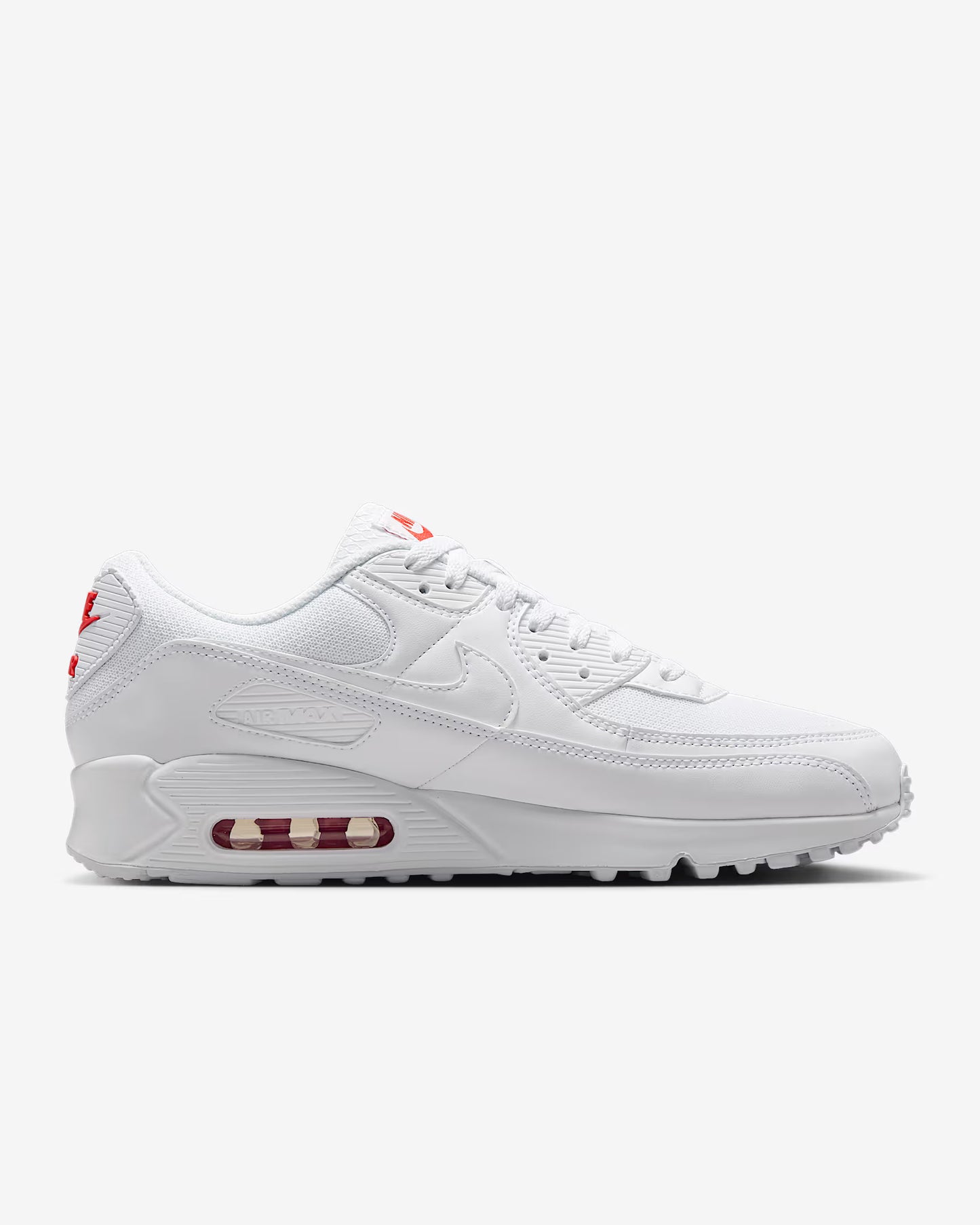 Nike Air Max 90 - Unisexe - Blanc Light Crimson