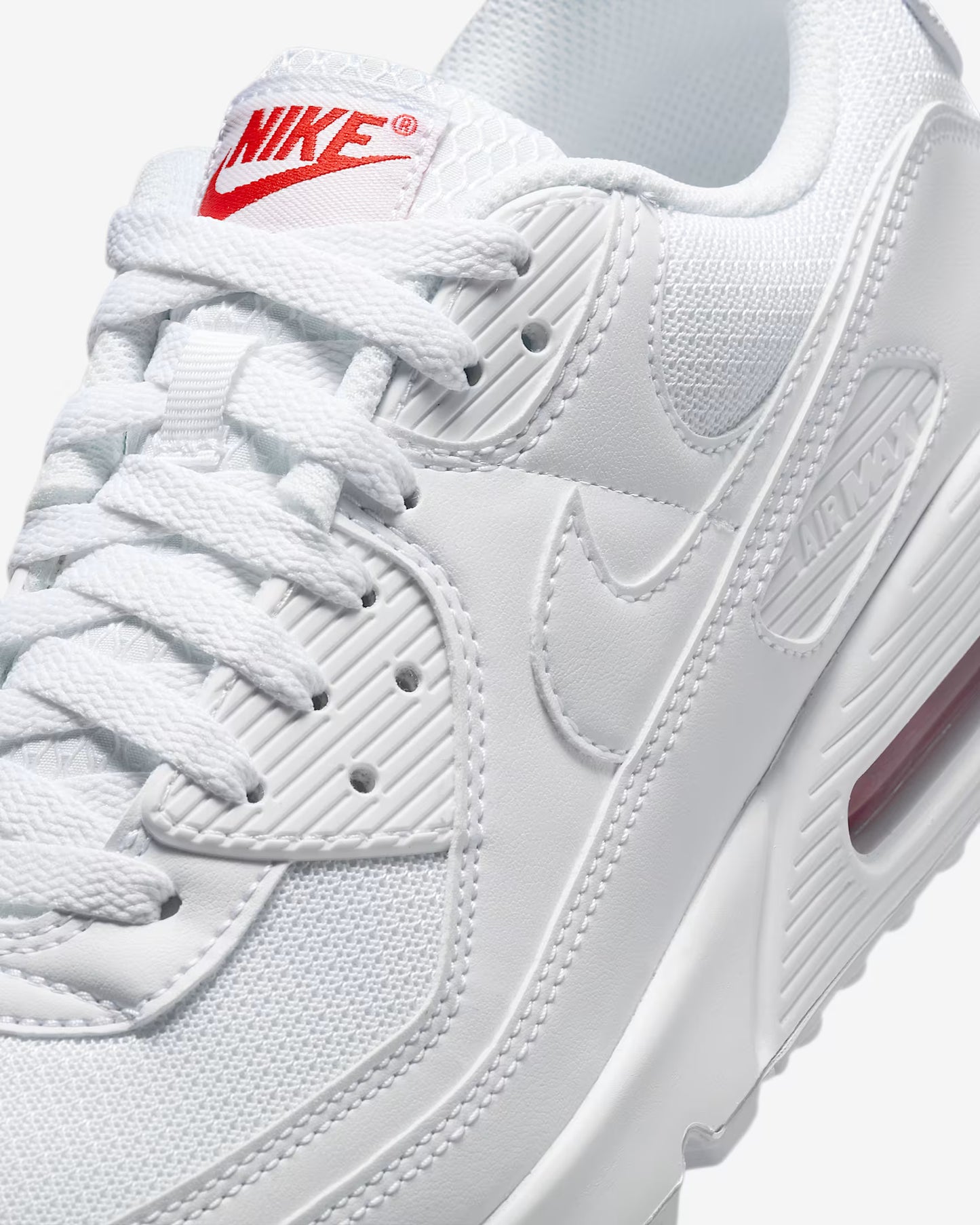Nike Air Max 90 - Unisexe - Blanc Light Crimson
