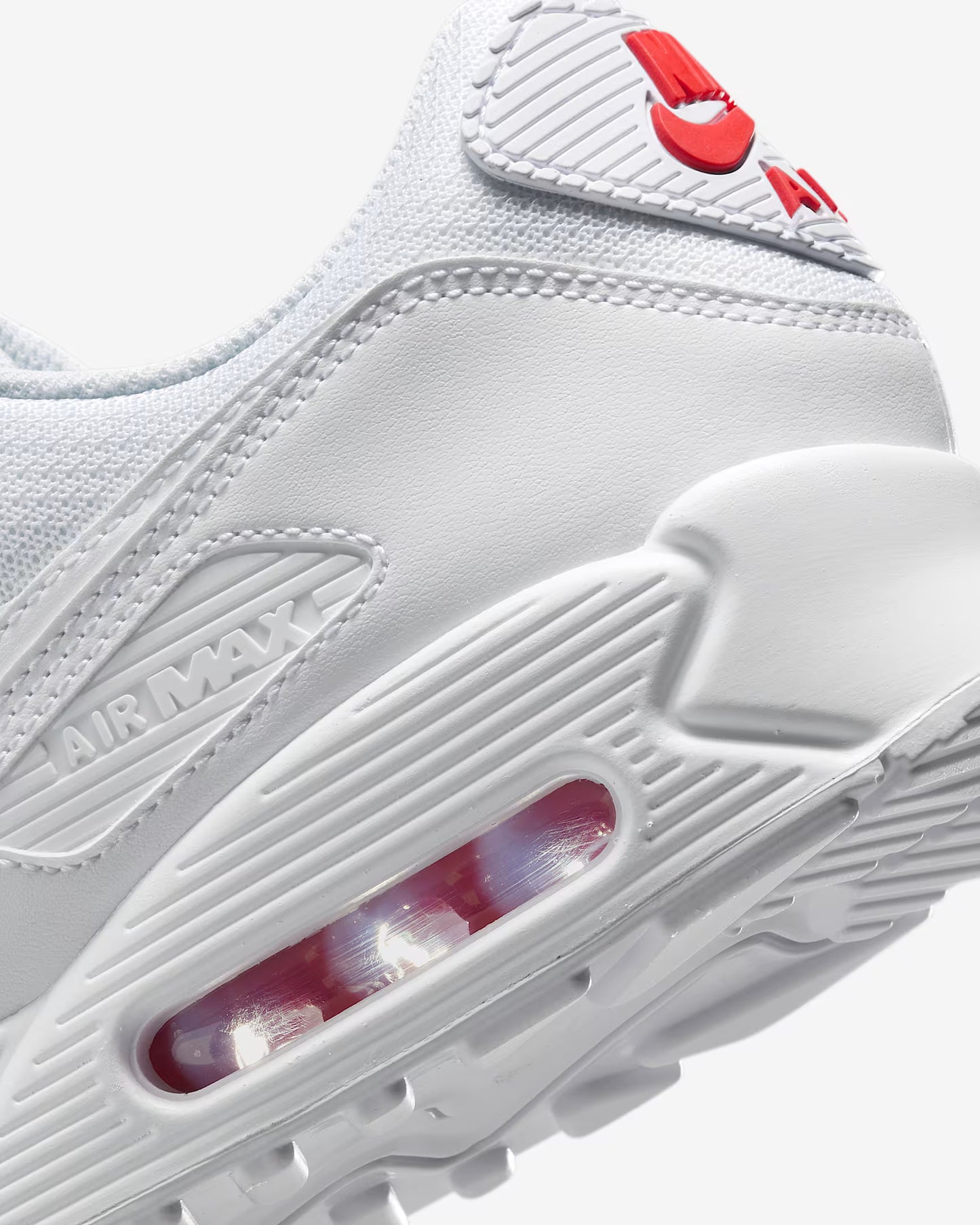 Nike Air Max 90 - Unisexe - Blanc Light Crimson