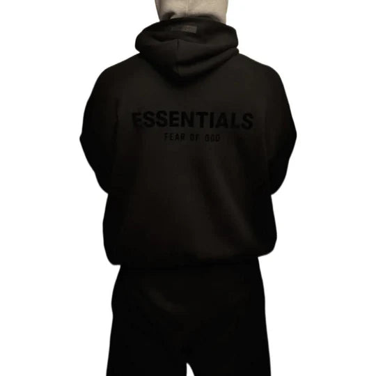Fear of God Essentials Pullover Chest Logo - Unisex - Stretch Limo/Schwarz - Full Set