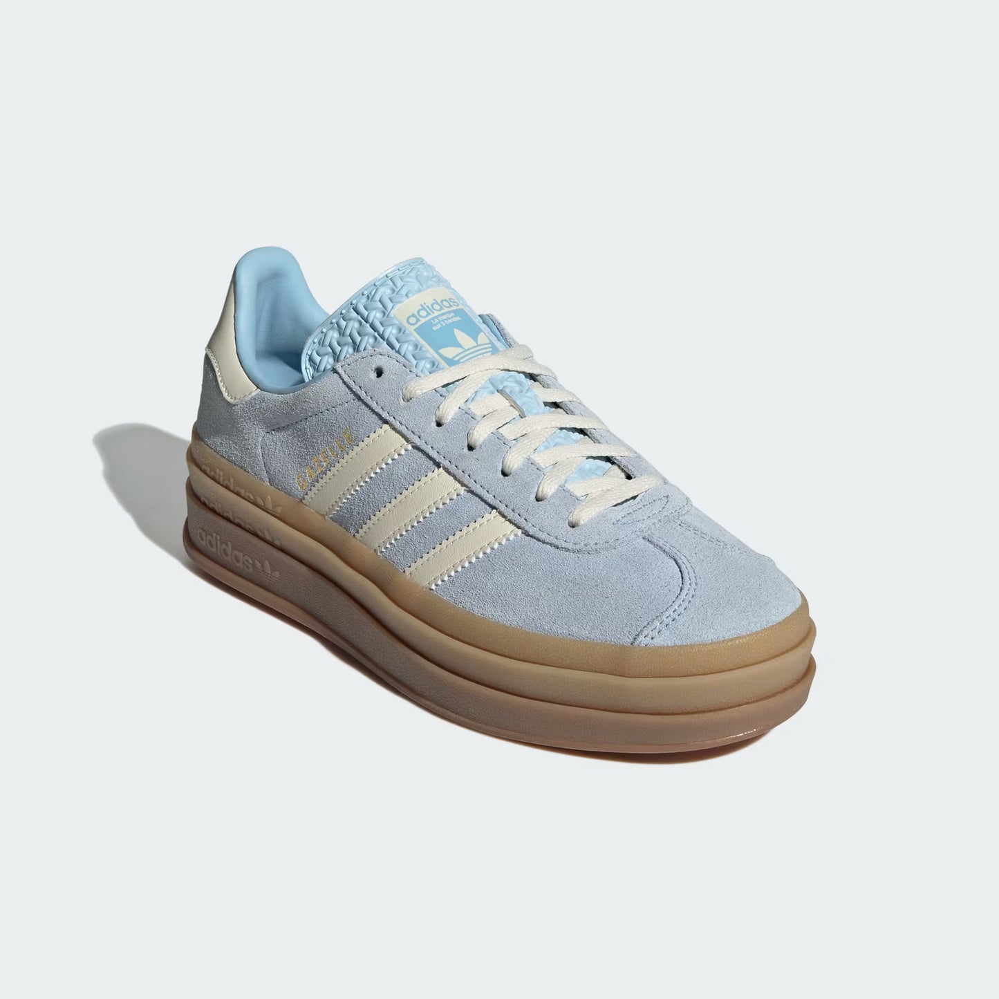 adidas Gazelle Bold - Mujer - Clear Sky Cream Blanco