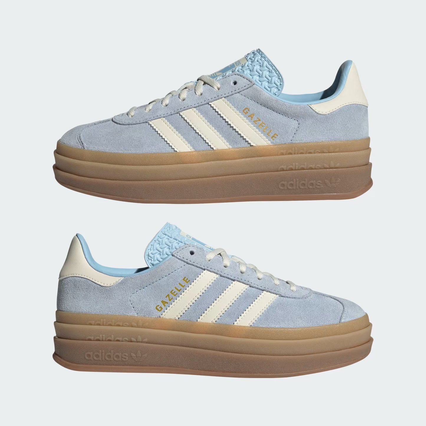 adidas Gazelle Bold - Mujer - Clear Sky Cream Blanco