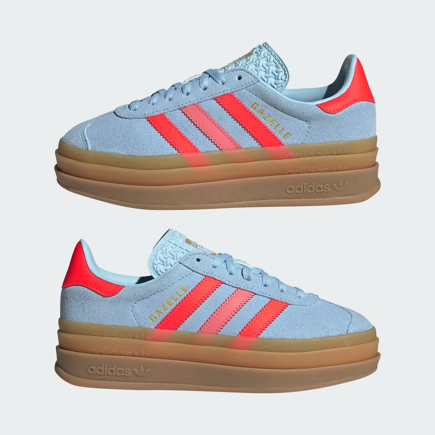 adidas Gazelle Bold - GS - Clear Sky Solar Red