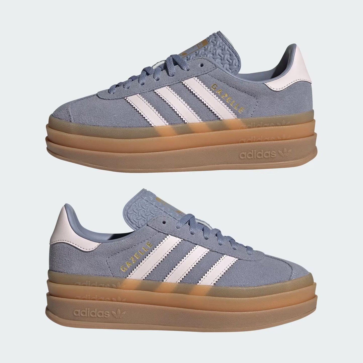 adidas Gazelle Bold - GS - Silver-Coloured Violet Pink