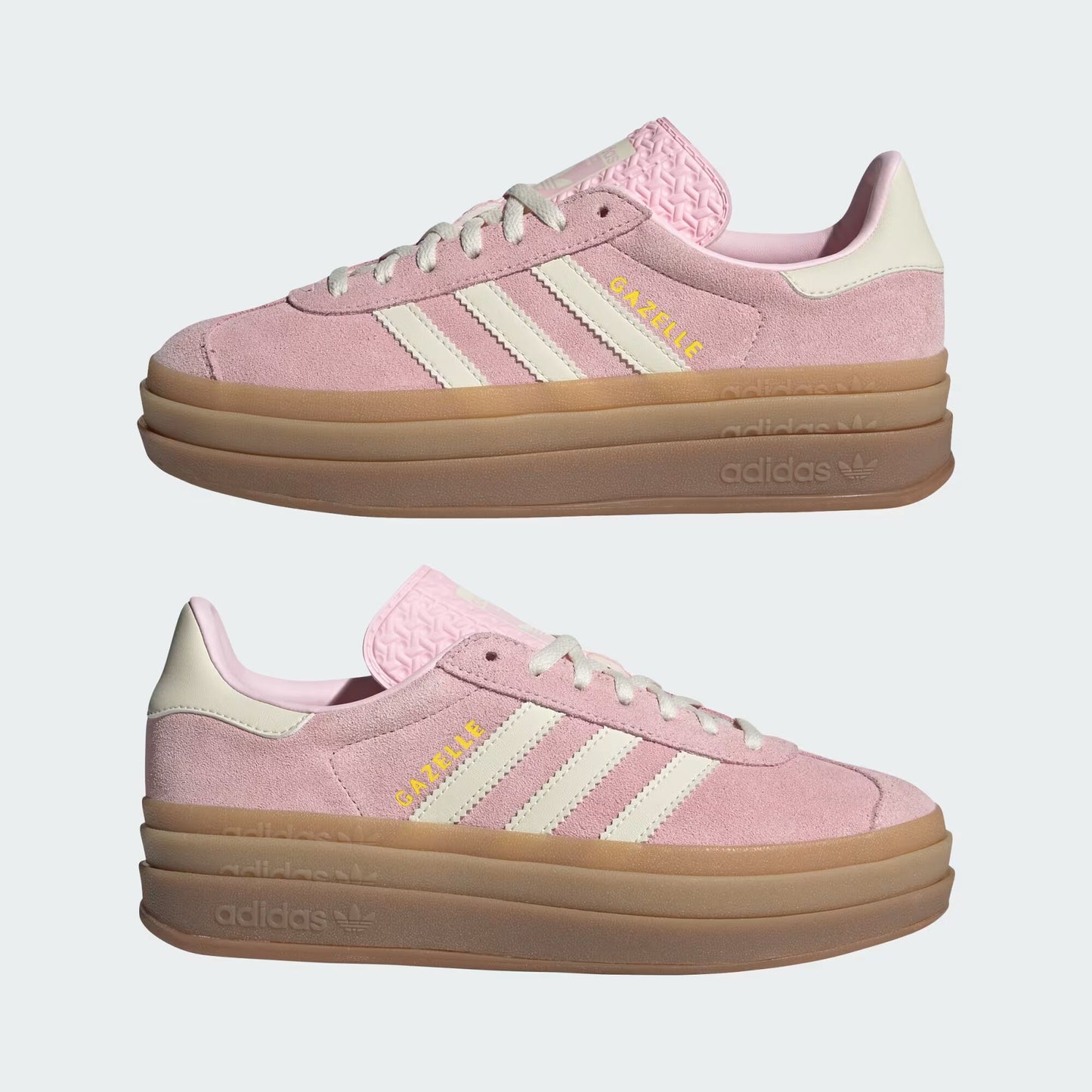 adidas Gazelle Bold - Women's - Clear Pink Cream White