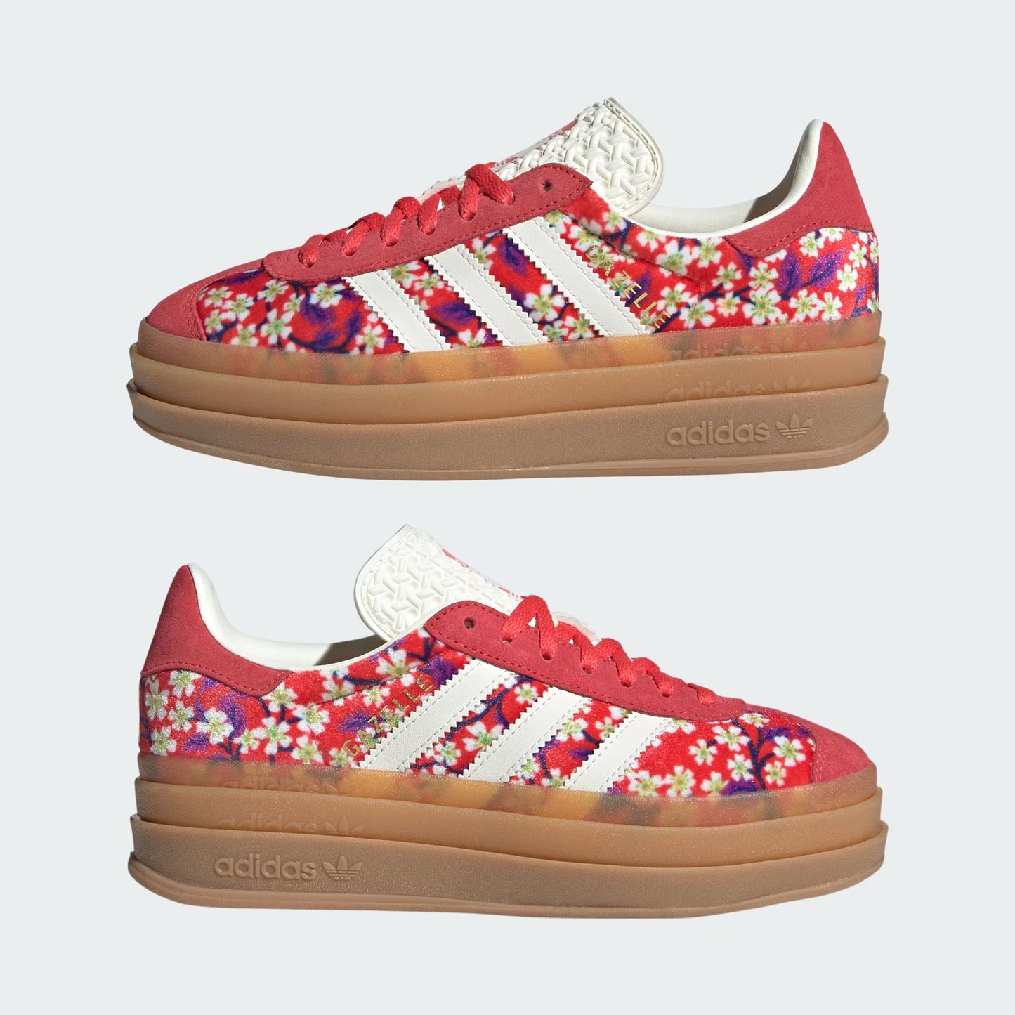 adidas Gazelle Bold - GS - Liberty London Red Off White Semi Lucid Red
