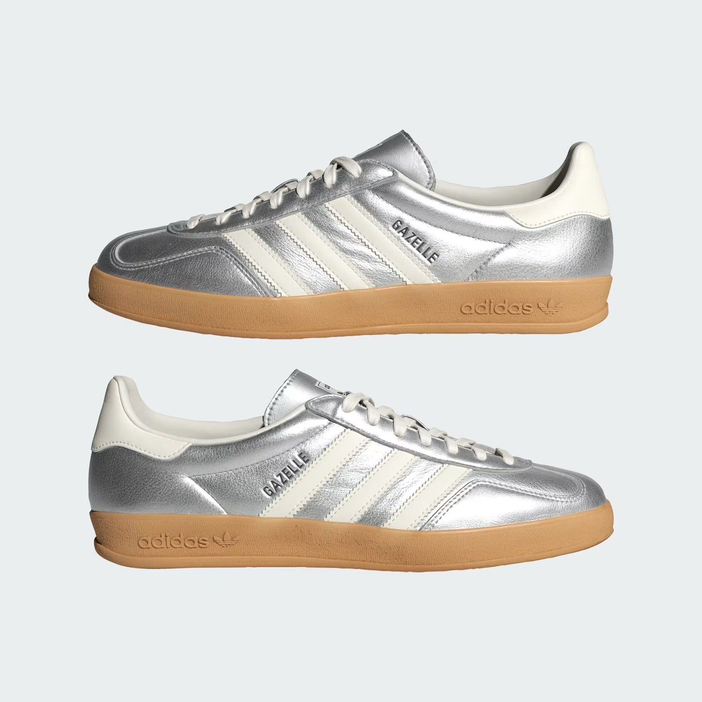 adidas Gazelle Indoor - Dames - Silver Metallic Wit