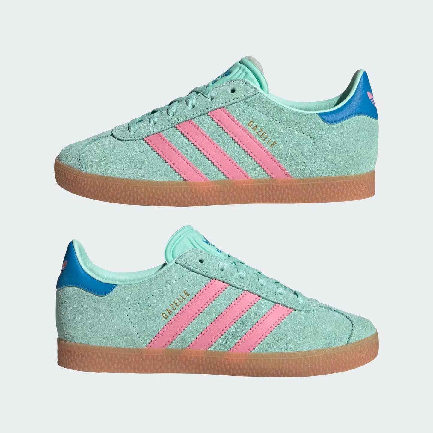 adidas Gazelle - GS - Clear Mint Bliss Pink Bright
