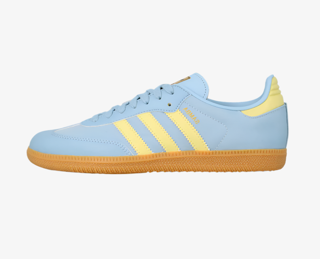 adidas Samba OG - GS - Blue Powder Yellow
