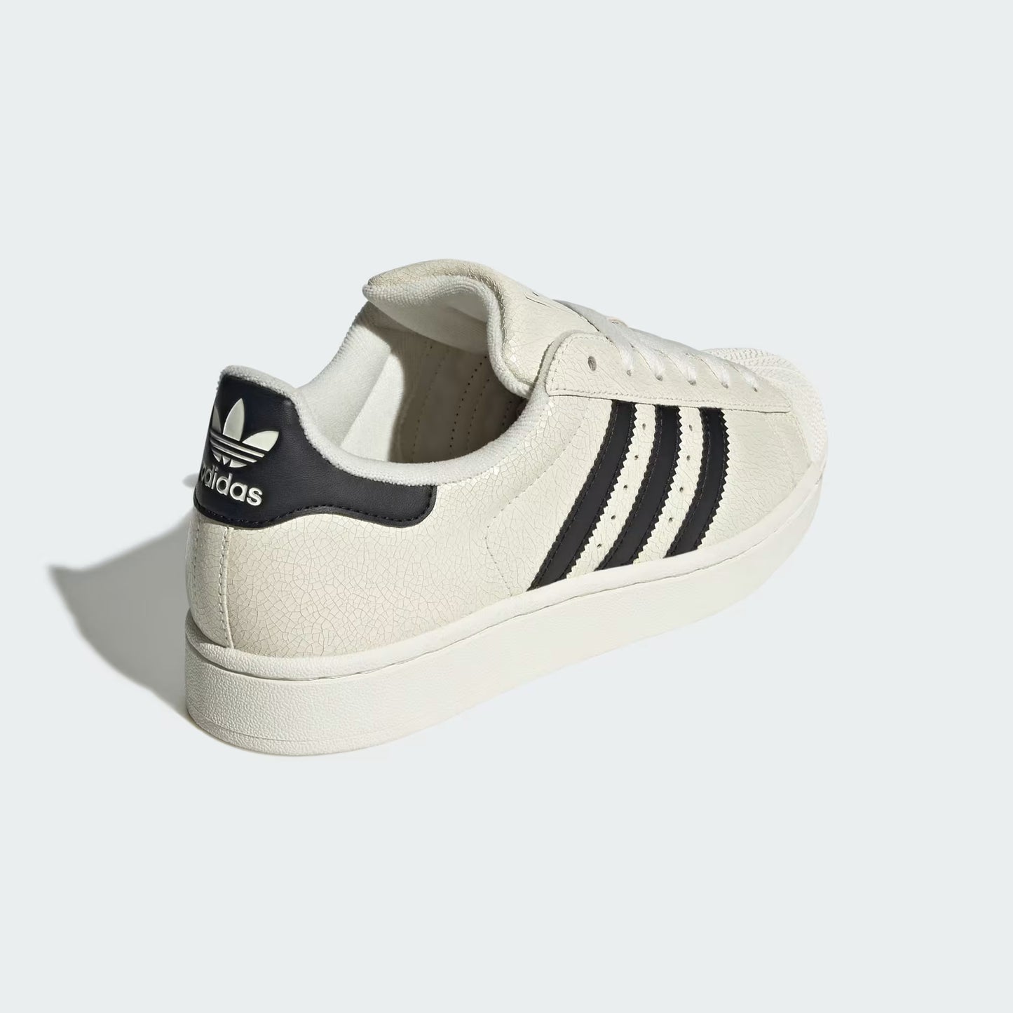 adidas Superstar II - Women's - Off White Black Cracked Leather