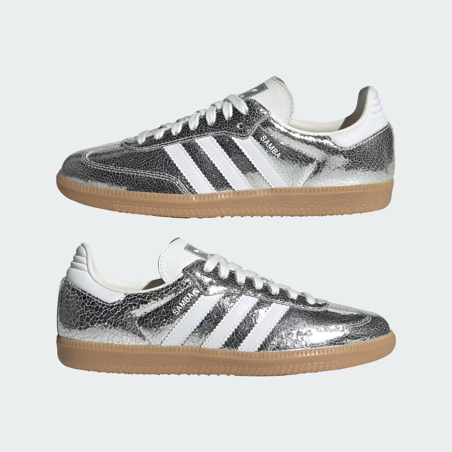adidas Samba OG - Women's - Silver Metallic White