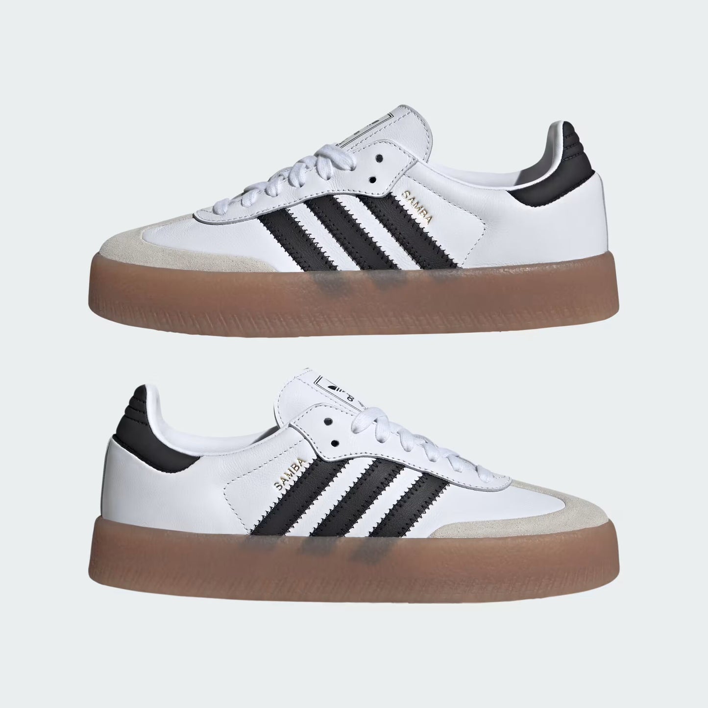 adidas Sambae - Women's - Cloud White Metallic Gold
