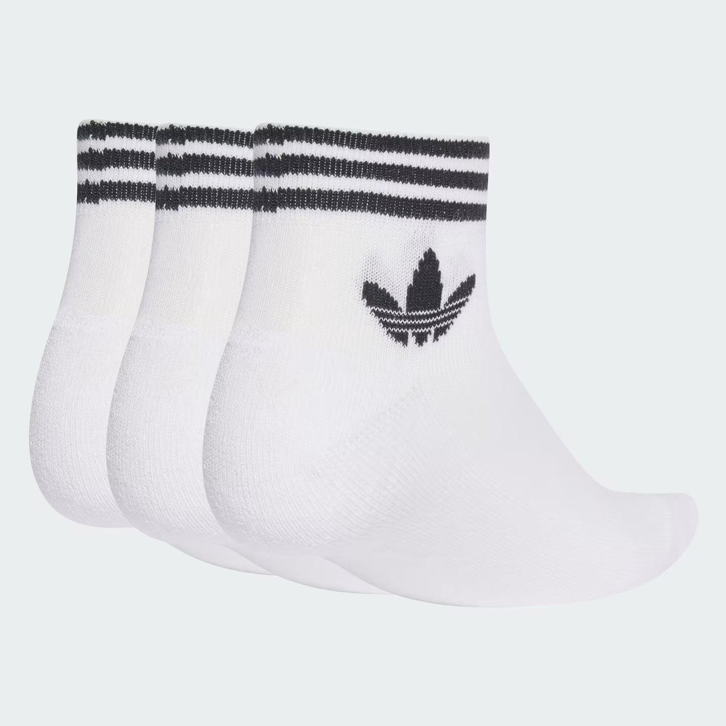 adidas Originals - 3-Pack Ankle Socks - Unisex - Weiß/Schwarz