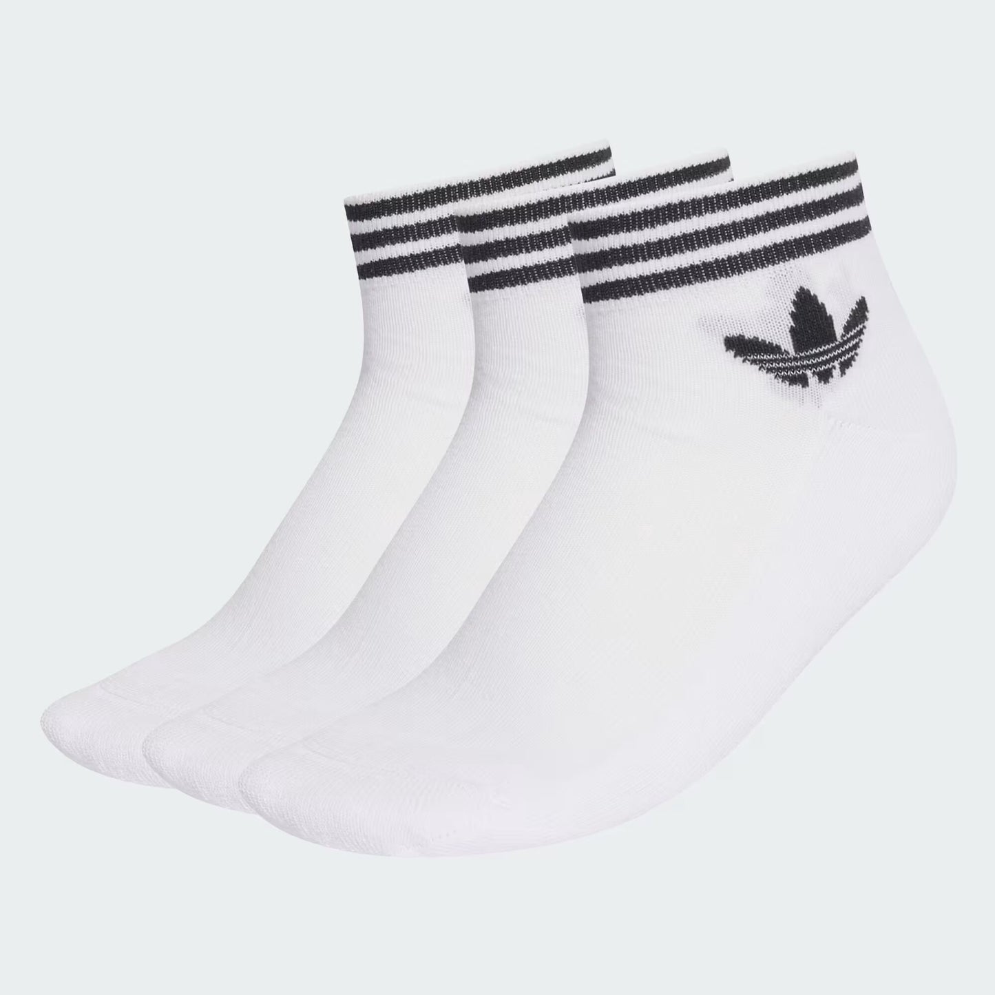 adidas Originals - 3-Pack Ankle Socks - Unisex - Weiß/Schwarz