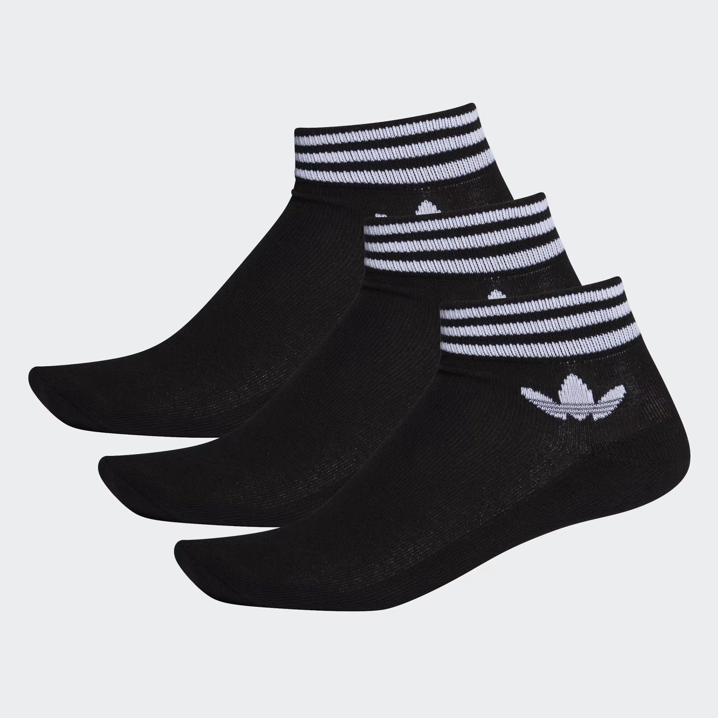 adidas Originals - 3-Pack Ankle Socks - Unisex - Weiß/Schwarz