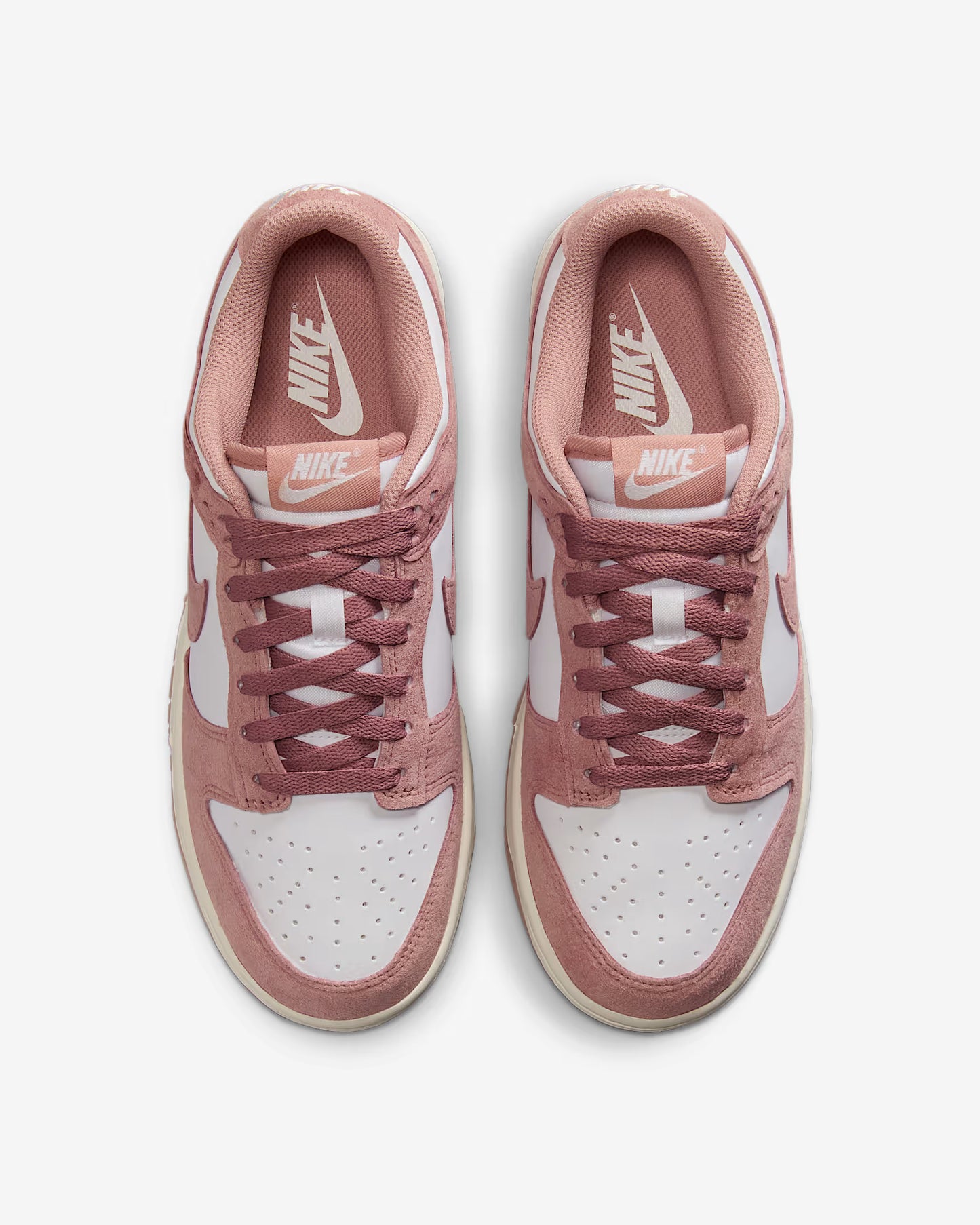 Nike Dunk Low - Women's - Rose Whisper Gold Mini Swoosh