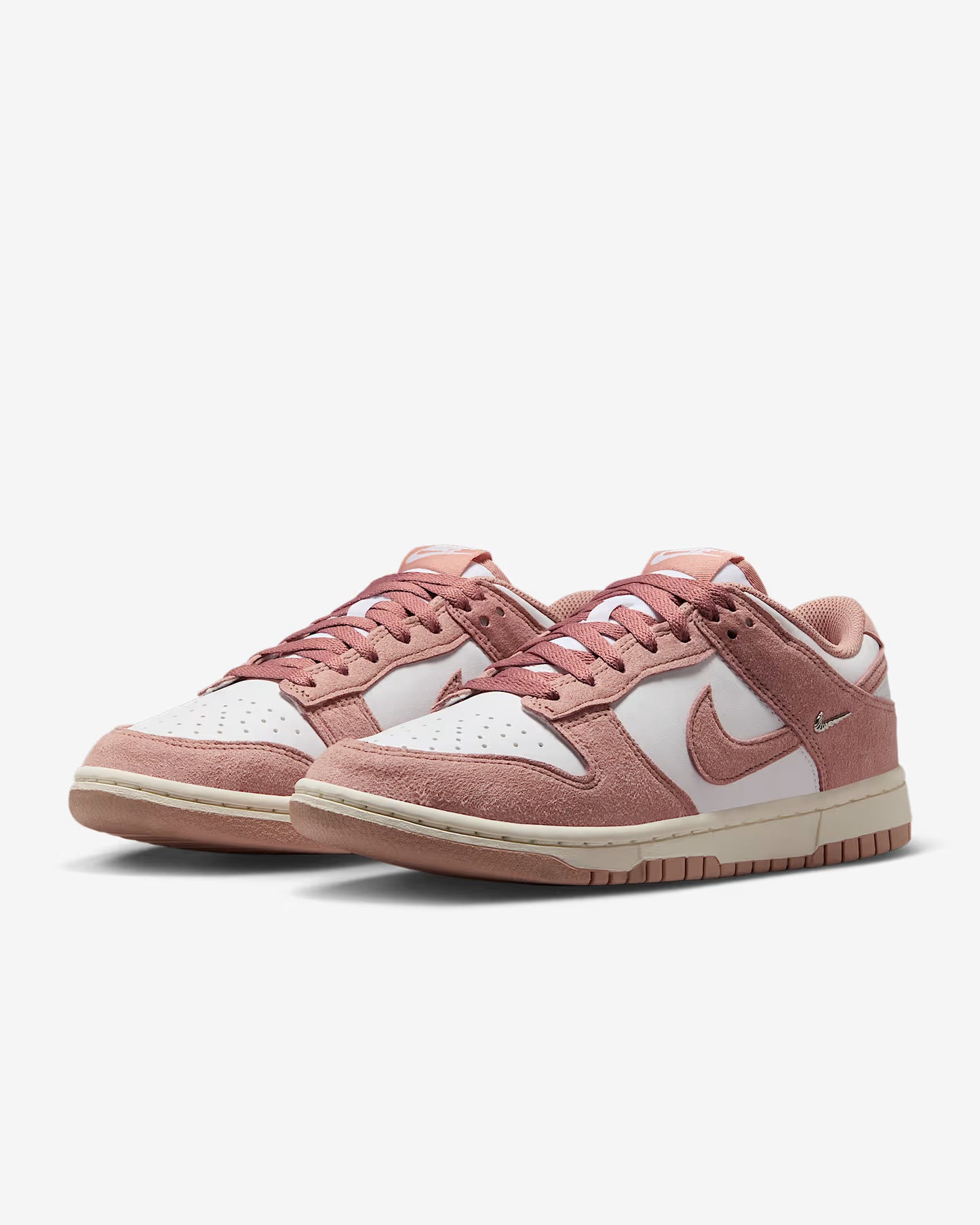 Nike Dunk Low - Women's - Rose Whisper Gold Mini Swoosh