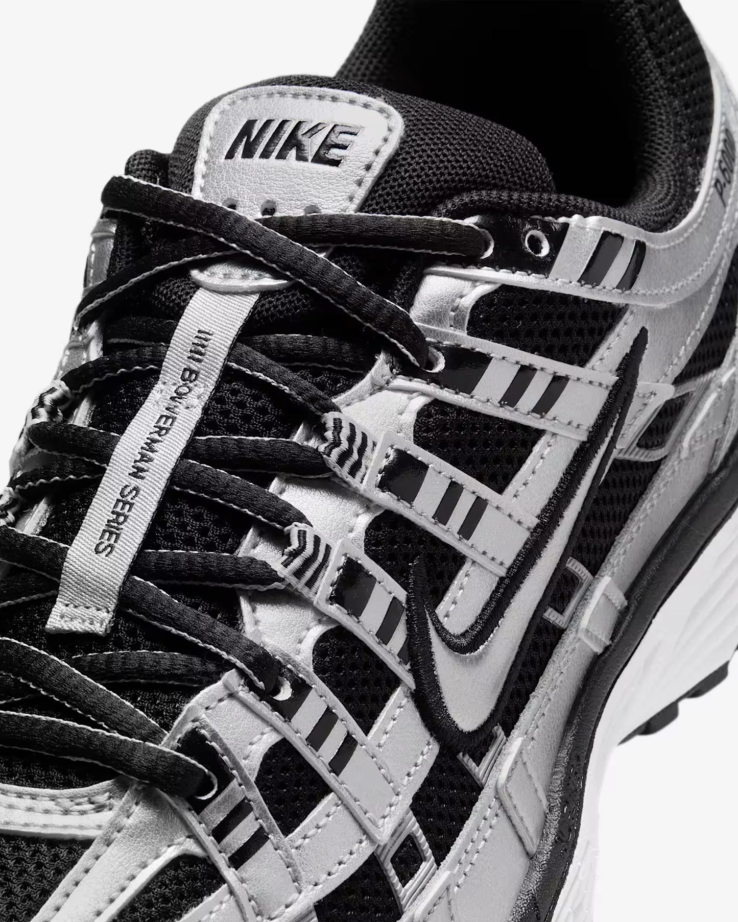 Nike P-6000 - Unisex - Black Metallic Silver