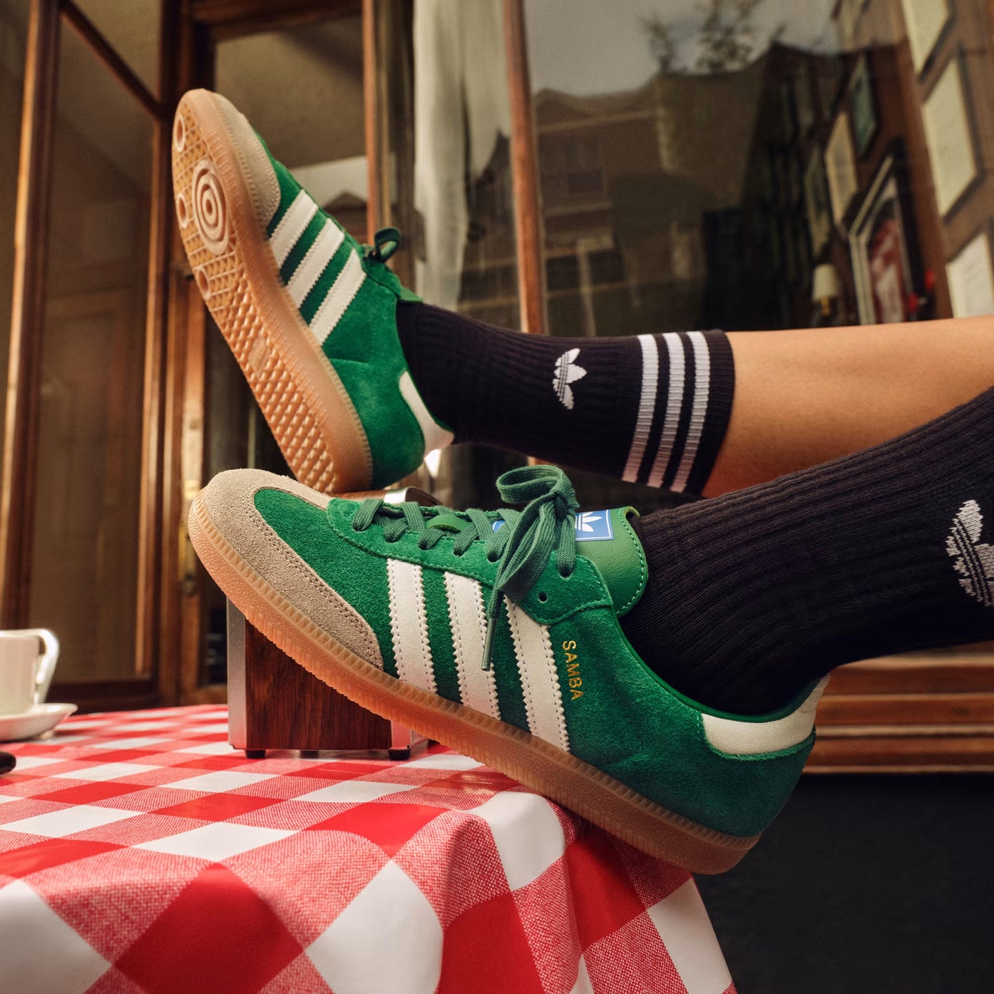 adidas Samba OG - Unisex - Collegiate Green Gum Grey Toe