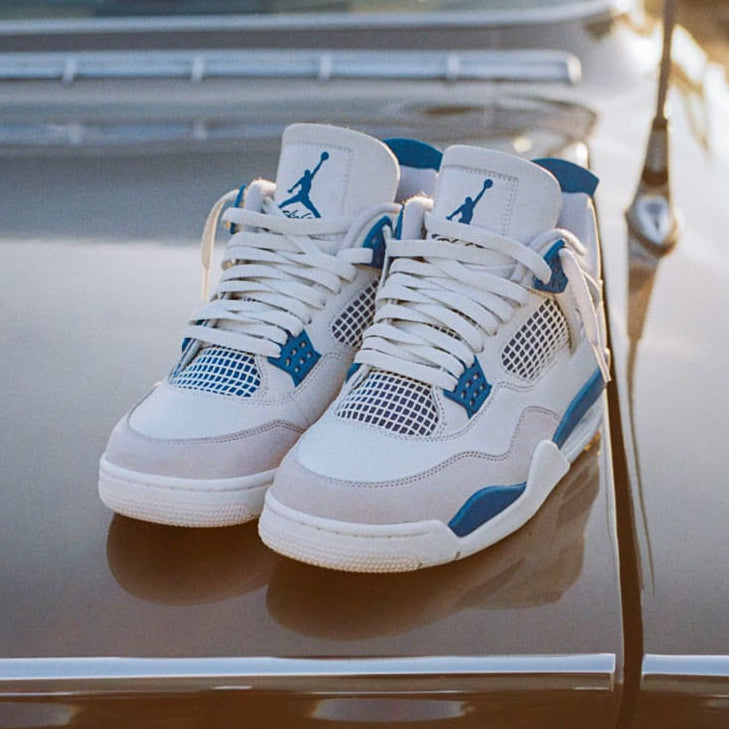 Air Jordan 4 Retro - Unisexe - Military Bleu