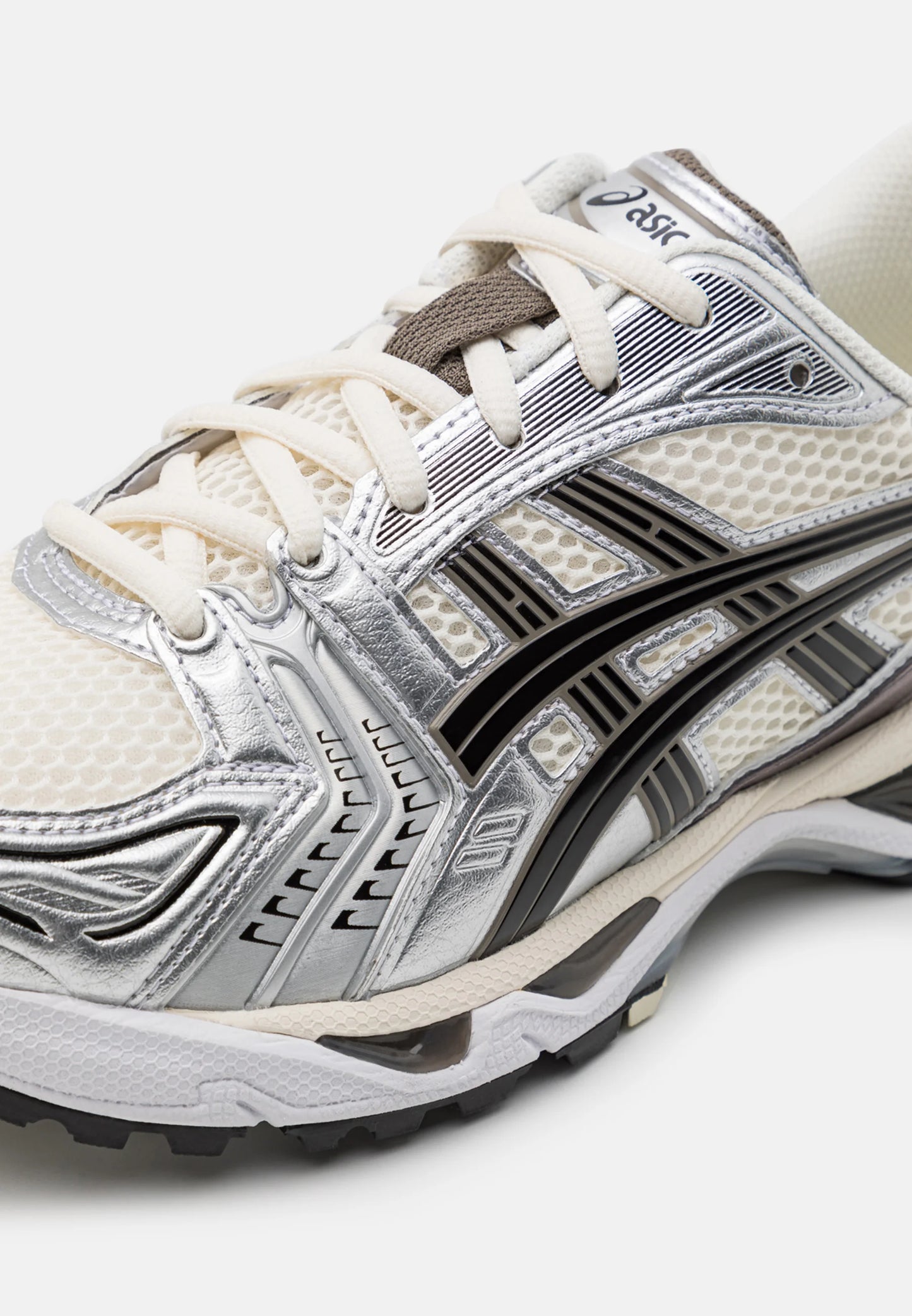 Asics Gel-Kayano 14 - Unisex - Cream Zwart Metallic Plum