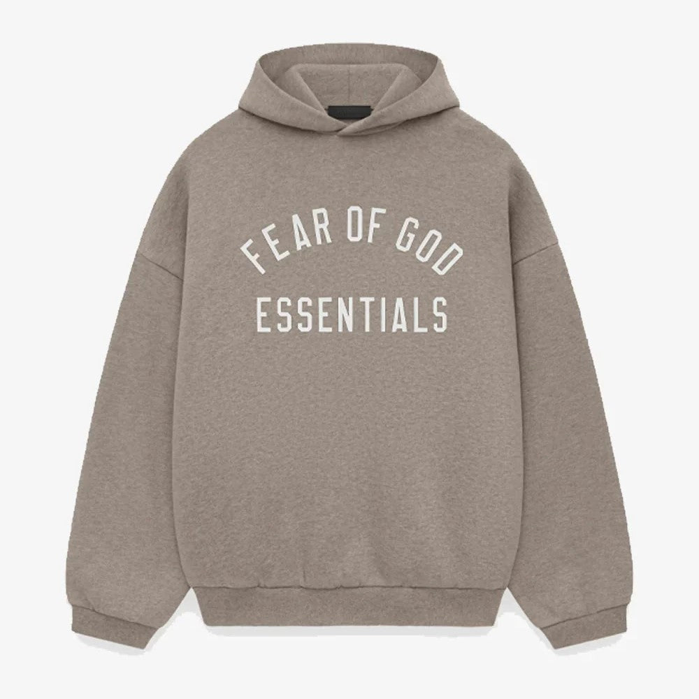 Fear of God Essentials FW24 Fleece Hoodie - Unisex - Heather Gray