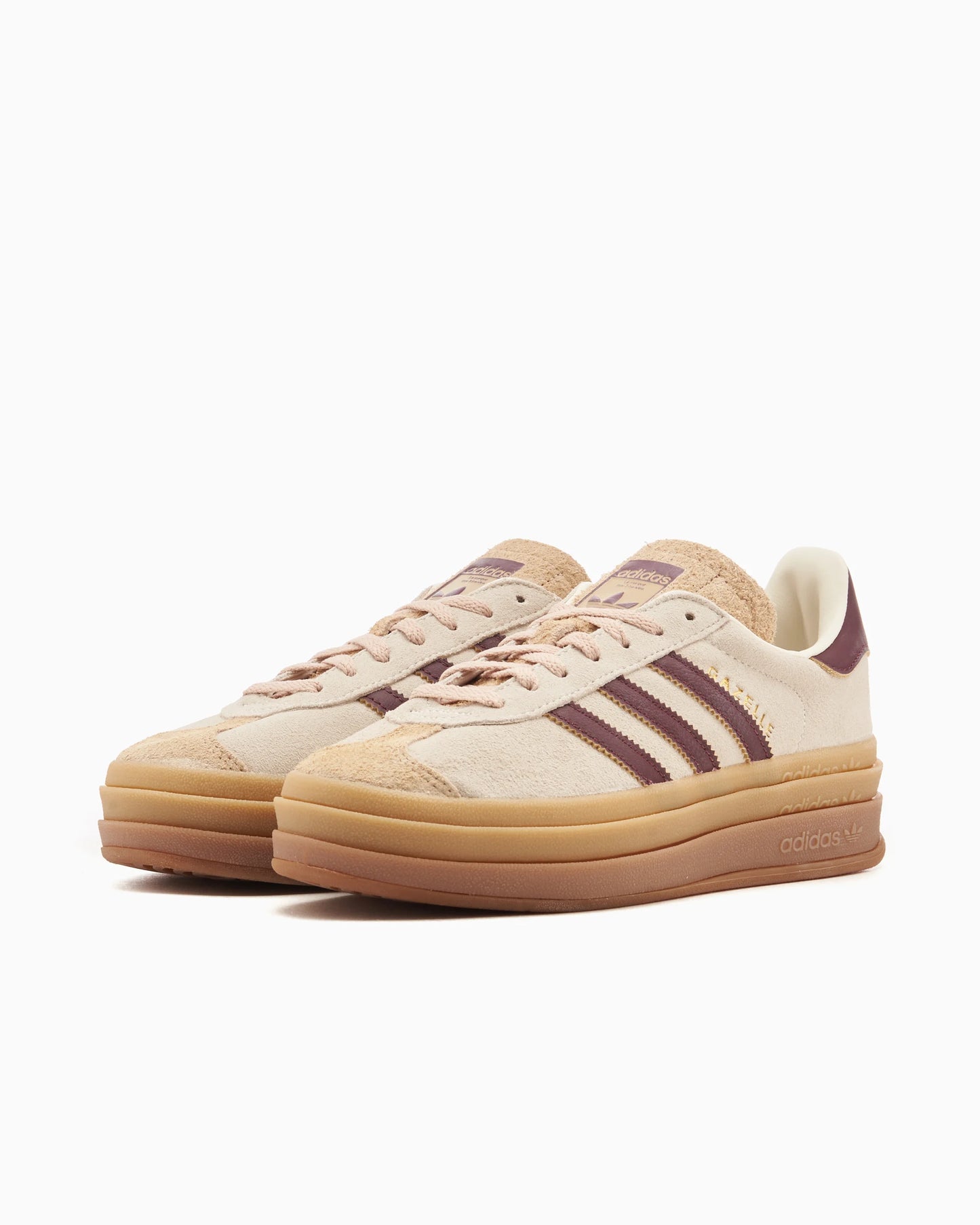 adidas Gazelle Bold - Women's - Cream White Maroon