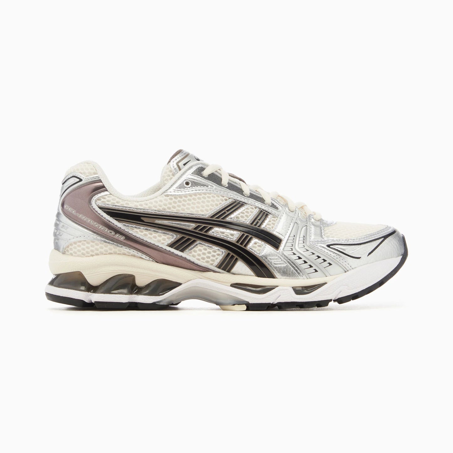 Asics Gel-Kayano 14 - Unisex - Cream Schwarz Metallic Plum