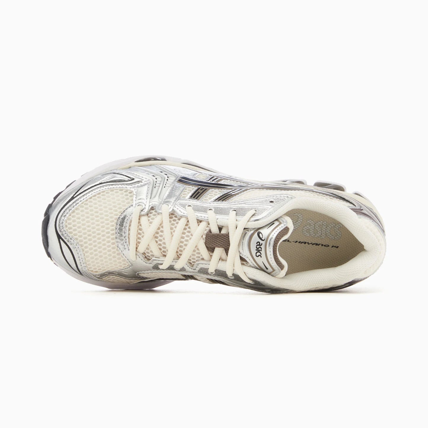 Asics Gel-Kayano 14 - Unisex - Cream Schwarz Metallic Plum