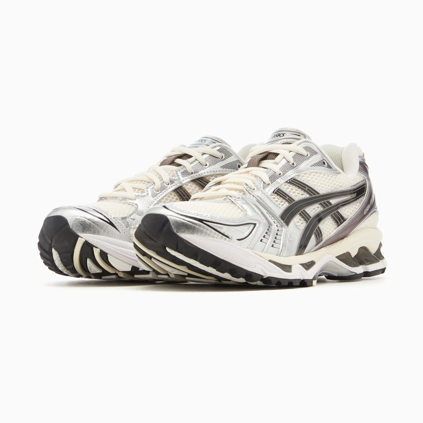 Asics Gel-Kayano 14 - Unisex - Cream Schwarz Metallic Plum