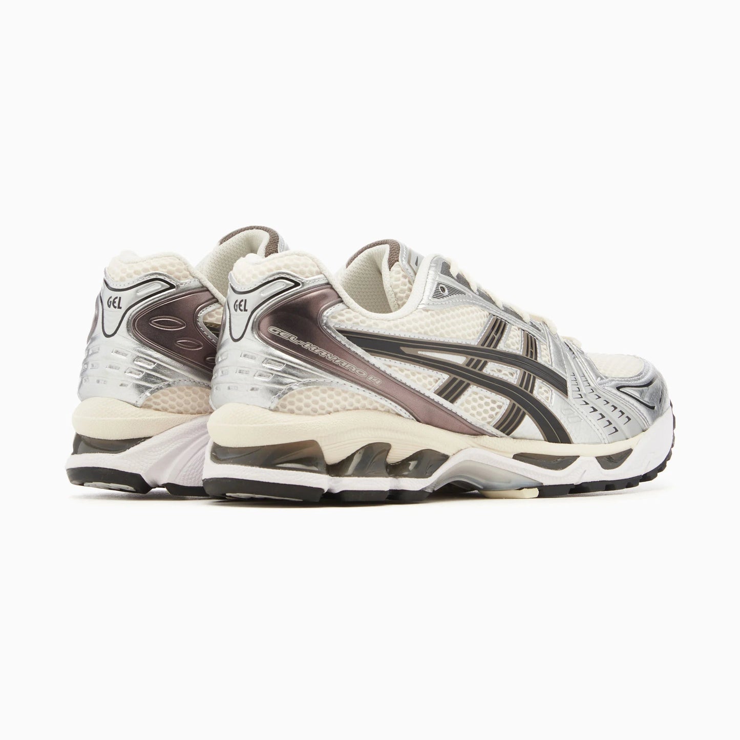 Asics Gel-Kayano 14 - Unisex - Cream Schwarz Metallic Plum