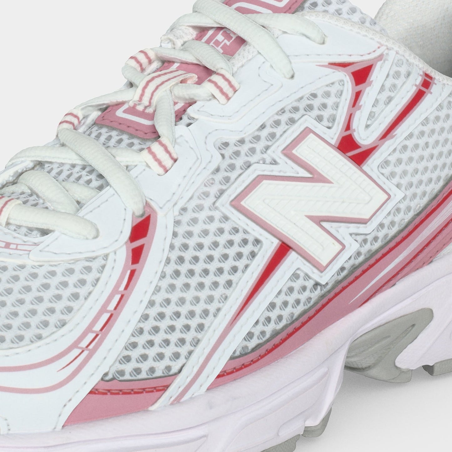 New Balance 740 - GS - White Pink Taffy Team Red