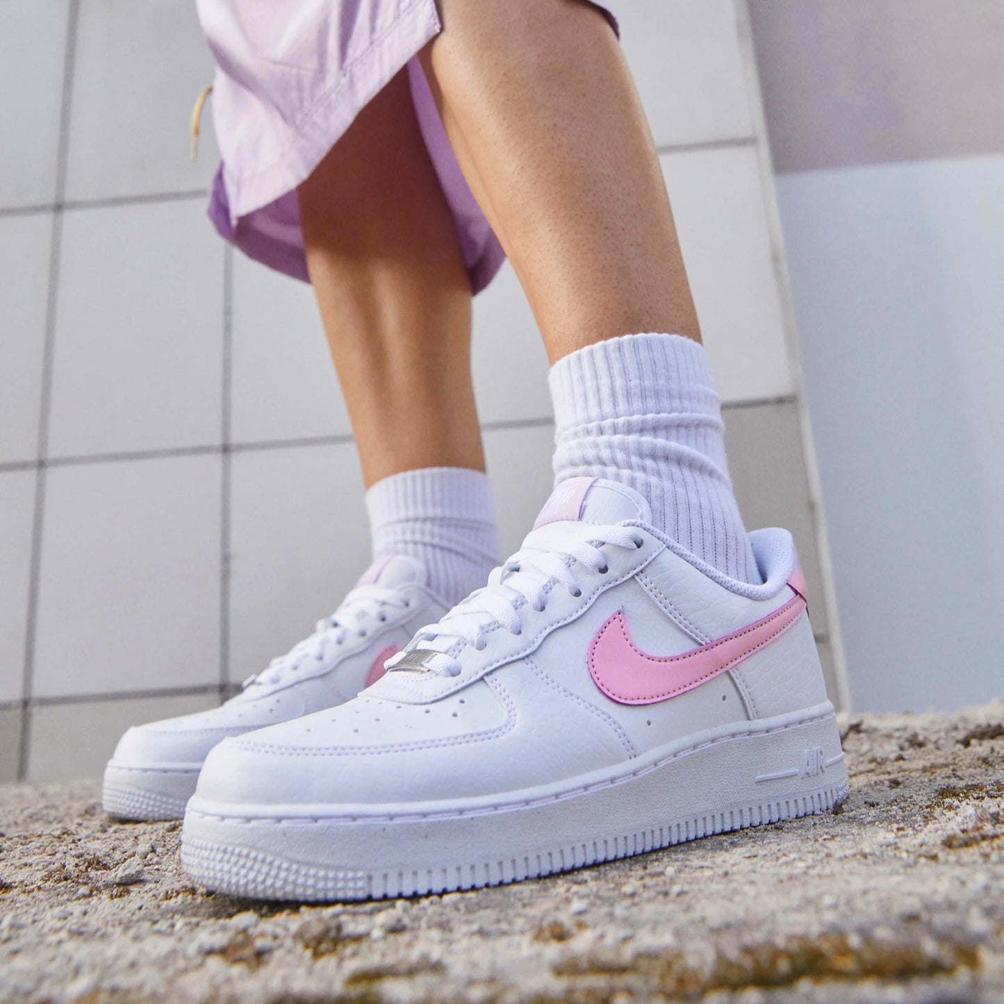 Nike Air Force 1 '07 Next Nature - Dames - Wit Elemental Pink