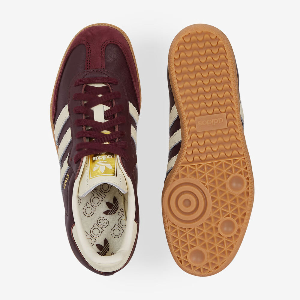 adidas Samba OG - Women's - Maroon Gold Metallic