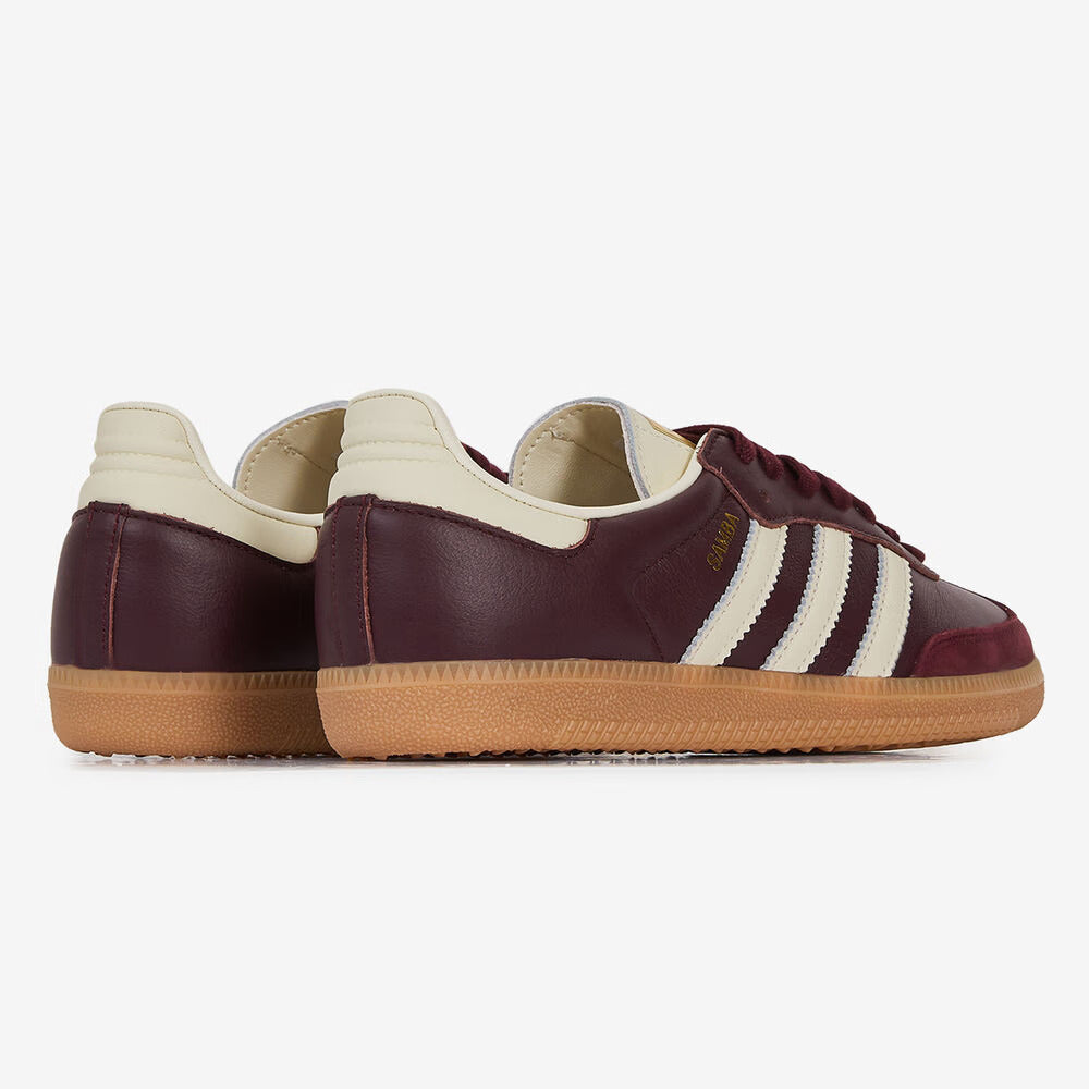 adidas Samba OG - Women's - Maroon Gold Metallic