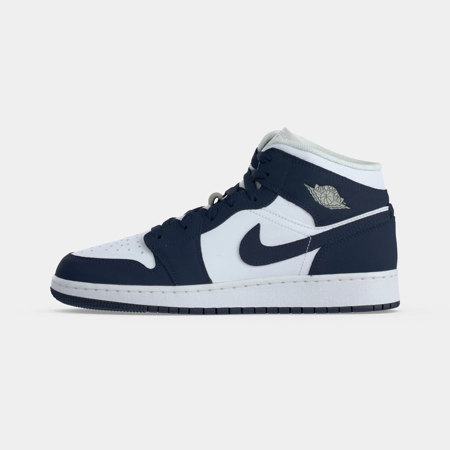 Air Jordan 1 Mid - GS - Obsidian White Grey Fog