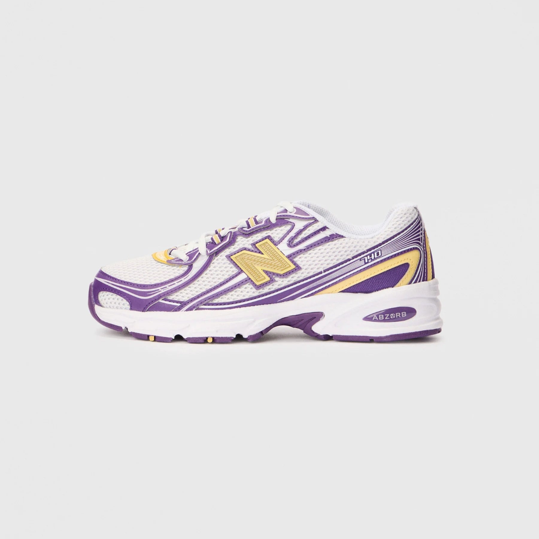 New Balance 740 - Unisex - White Purple Yellow