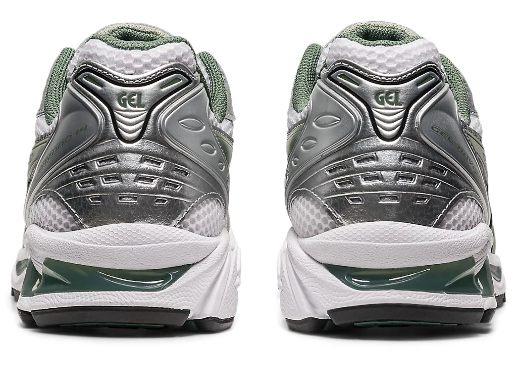 Asics Gel-Kayano 14 - Unisex - Wit Pure Silver Slate Grey