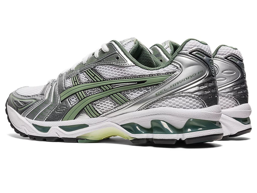 Asics Gel-Kayano 14 - Unisex - Wit Pure Silver Slate Grey