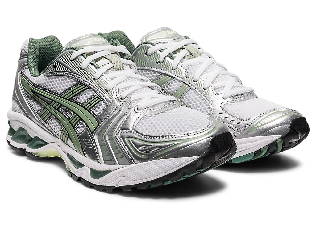 Asics Gel-Kayano 14 - Unisex - Wit Pure Silver Slate Grey