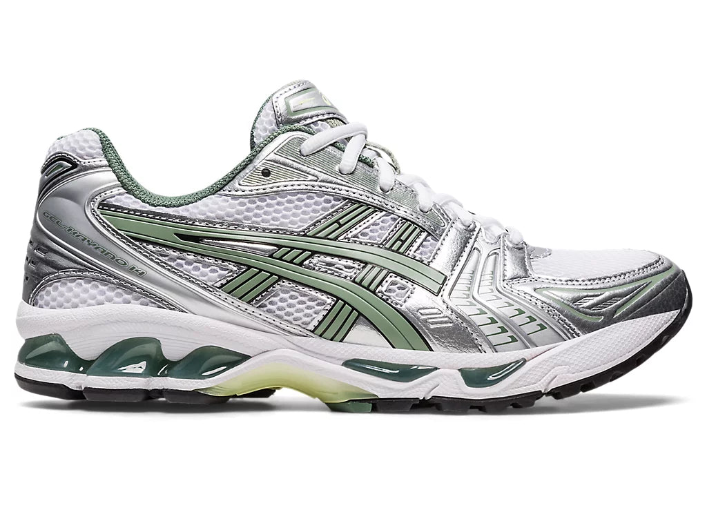 Asics Gel-Kayano 14 - Unisex - Wit Pure Silver Slate Grey