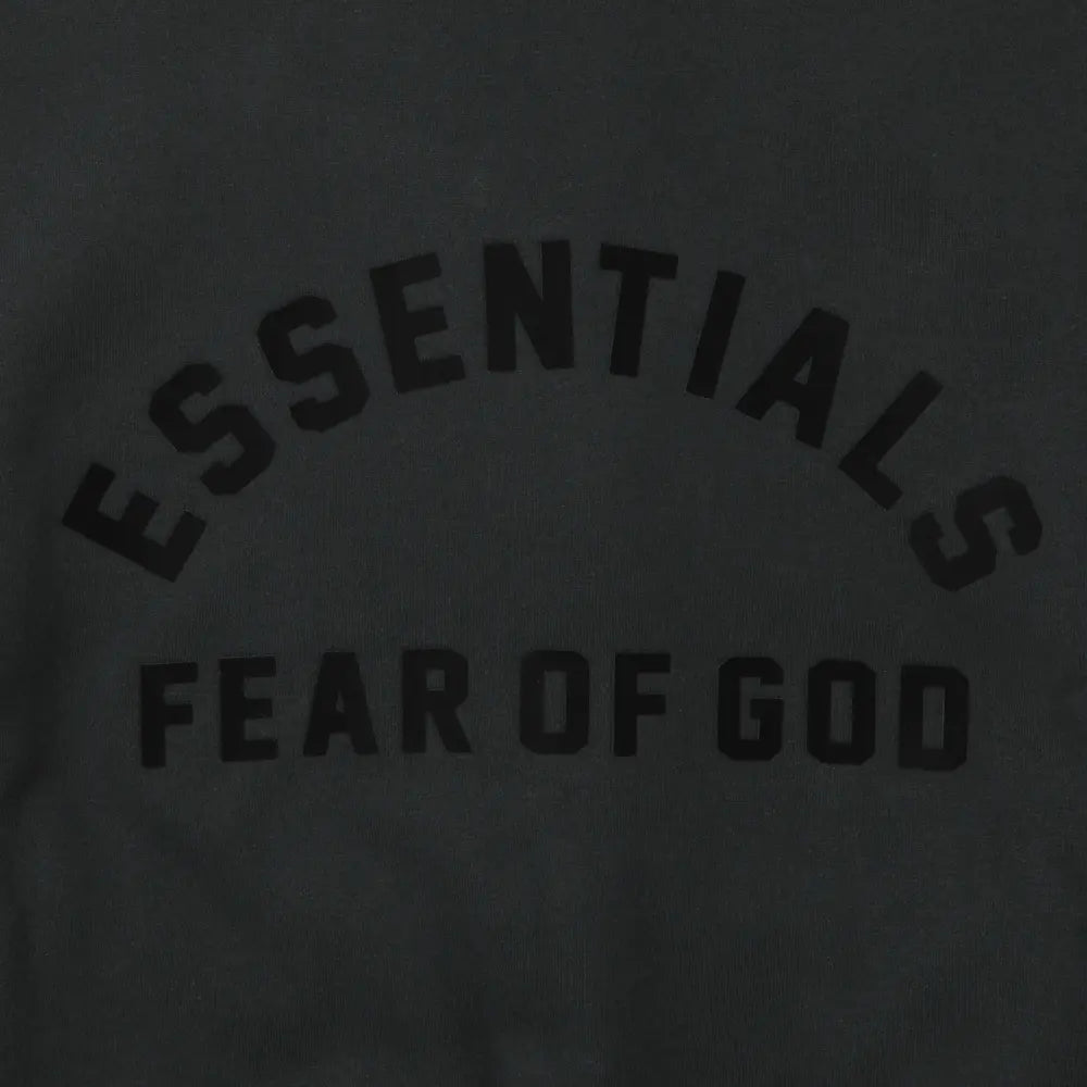 Fear of God Essentials Arch Logo Hoodie - Unisex - Jet Black