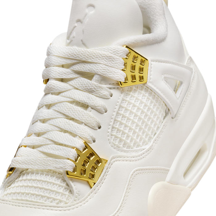 Air Jordan 4 - Women's - Metallic Gold