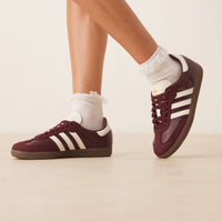 adidas Samba OG - Damen - Maroon Off Weiß Gum