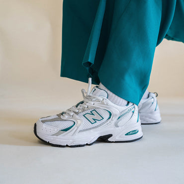 New Balance 530 - Unisex - White Silver Green